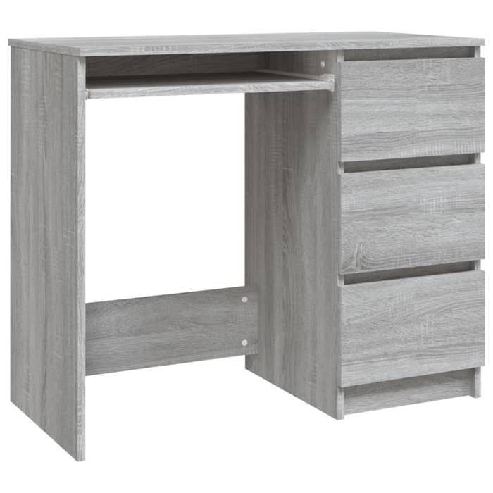 Table détude - Bureau simpliste Sonoma gris 90x45x76 cm Bois dingénierie CHY5887486