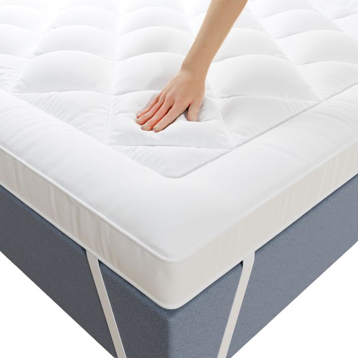 Surmatelas Diamant Microfibre 90x190cm - Anti-acarien Moelleux - Clic Clac BZ