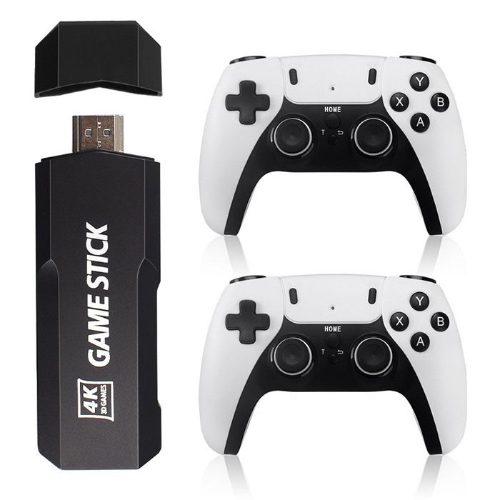 M-15 Console Rétro 4K – 40000+ Jeux, 23 Émulateurs, 2 Manettes Sans Fil, 128 Go
