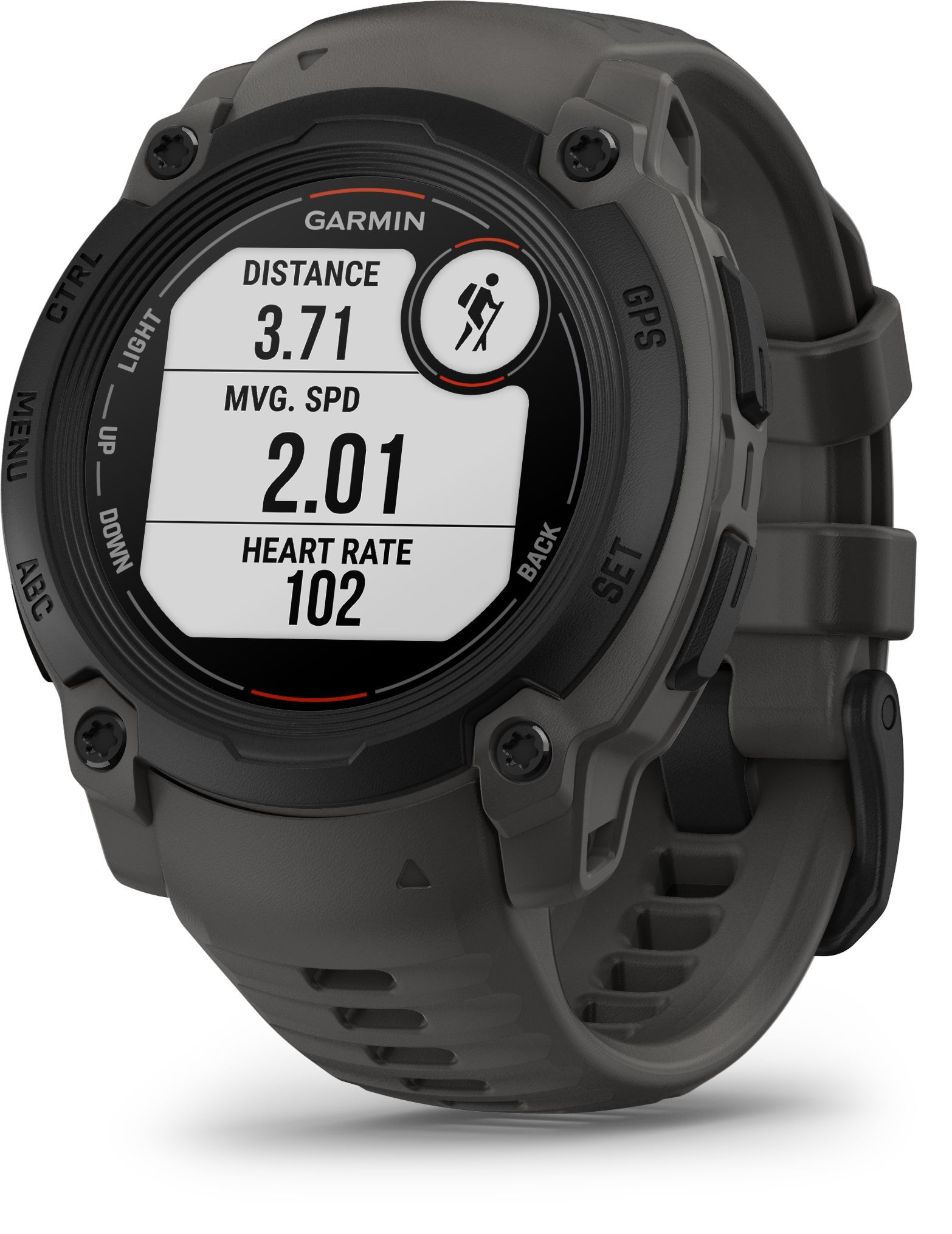 Montre connectée Garmin fenix E AMOLED 47mm Acier avec bracelet - vue 5