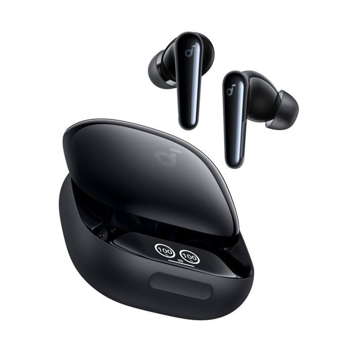 Écouteurs Intra-auriculaires - Soundcore - Liberty 4 Pro - Noir Brillant - Bluetooth - ANC
