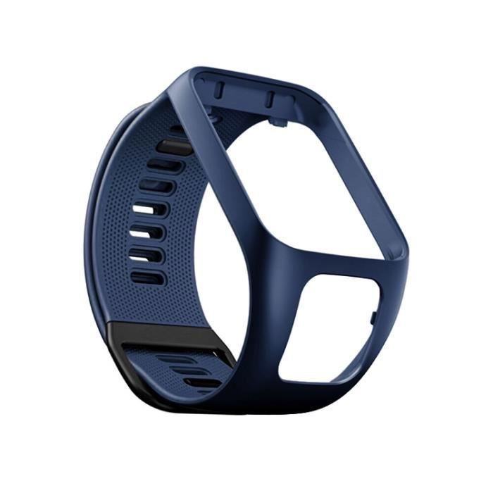 Bracelet de montre - M-best - TomTom Runner/Spark - Silicone - Bleu foncé Bracelet de montre - M-best - TomTom Runner/Spark - Silicone - Bleu foncé