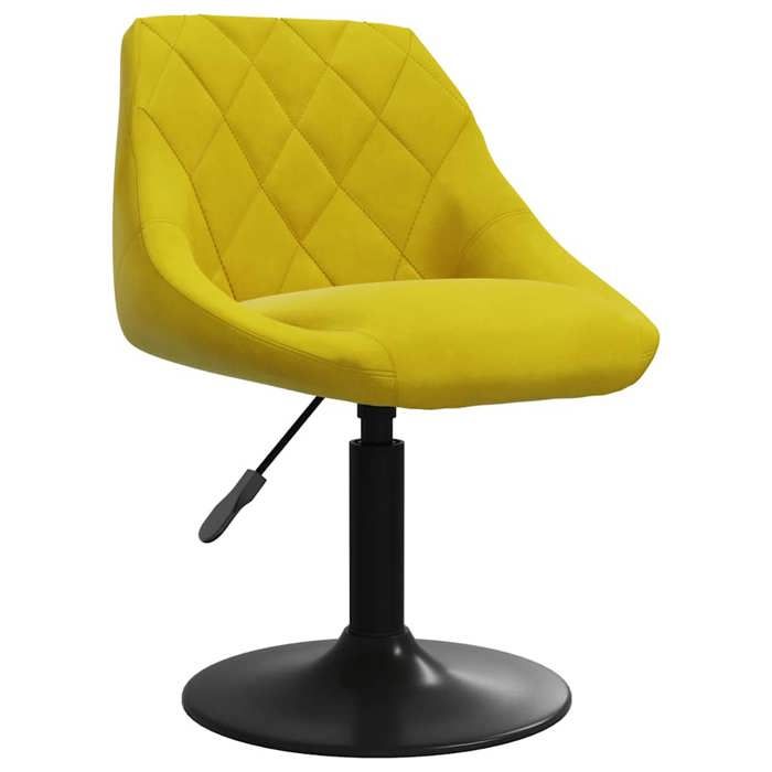 SALE 2026Chaises de Salon design simple Jaune - Chaise de salle à manger Jaune moutarde Velours 46x44x(62 5-77 5)cm 5.7 Kg 421078
