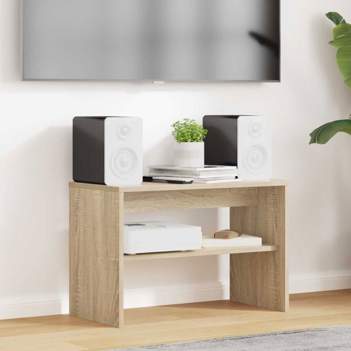 VIDAXL Meuble TV bas Chêne Sonoma 60×30×40 cm – Meuble TV contemporain en bois dingénierie
