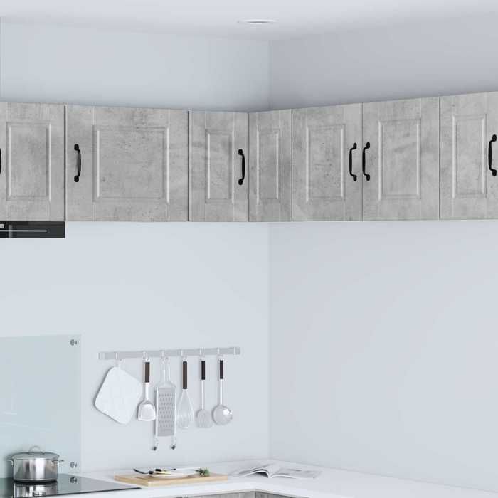 Cabinet de cuisine 1 PC Buffet Cuisine vaisselier Gris béton 57x57x40 cm bois dingénierie A13591