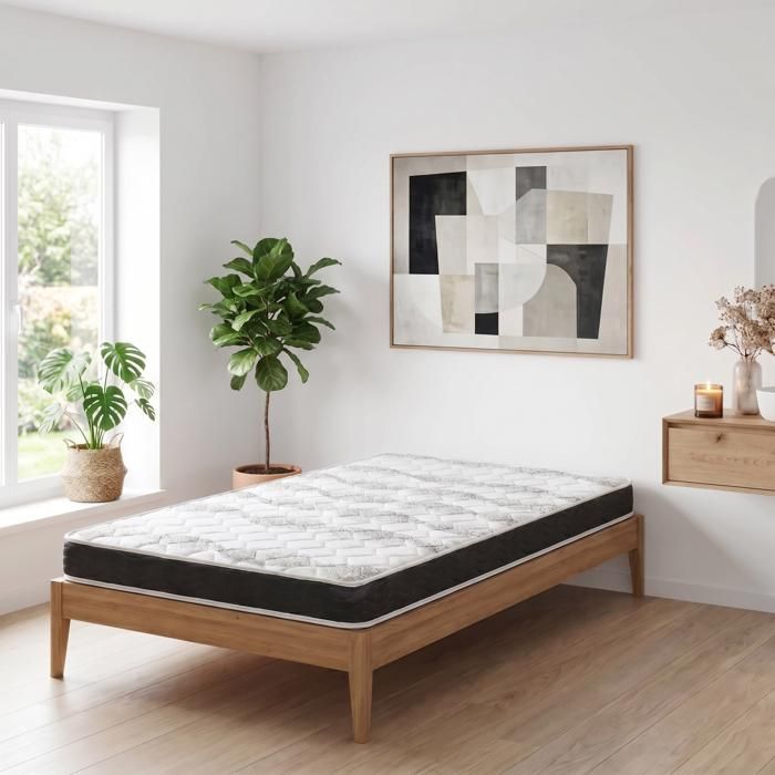 Matelas 140x190 cm - Matelas en mousse 2 personnes épaisseur 13 cm - Matelas pour Adulte Enfant