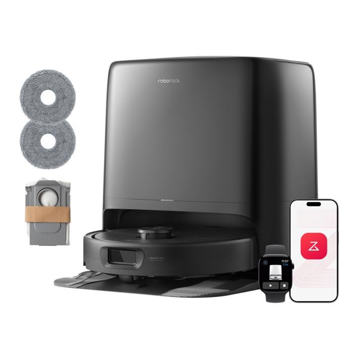 Roborock Qrevo 2 Pro Set Robot Aspirateur Laveur Détachement Auto Serpillières Tapis Brosse Réversible Anti-Emmêlement 25000Pa - vue 2