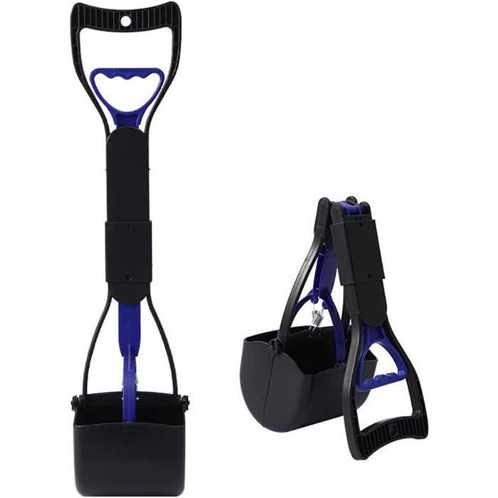 Pelle à crottes portable 375 cm - plastique anti-adhérant - pour chien moyen petit et chat
