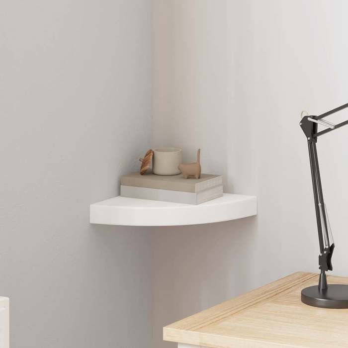 URBRAN®Étagère dangle flottante blanc 25x25x3 8 cm MDF - Étagère_15973