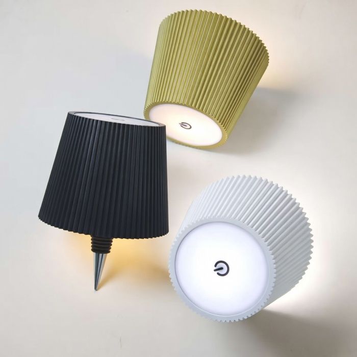Abat-jour pour bouteille avec interrupteur à bouton poussoir - lot de 3 coloris noir blanc et doré