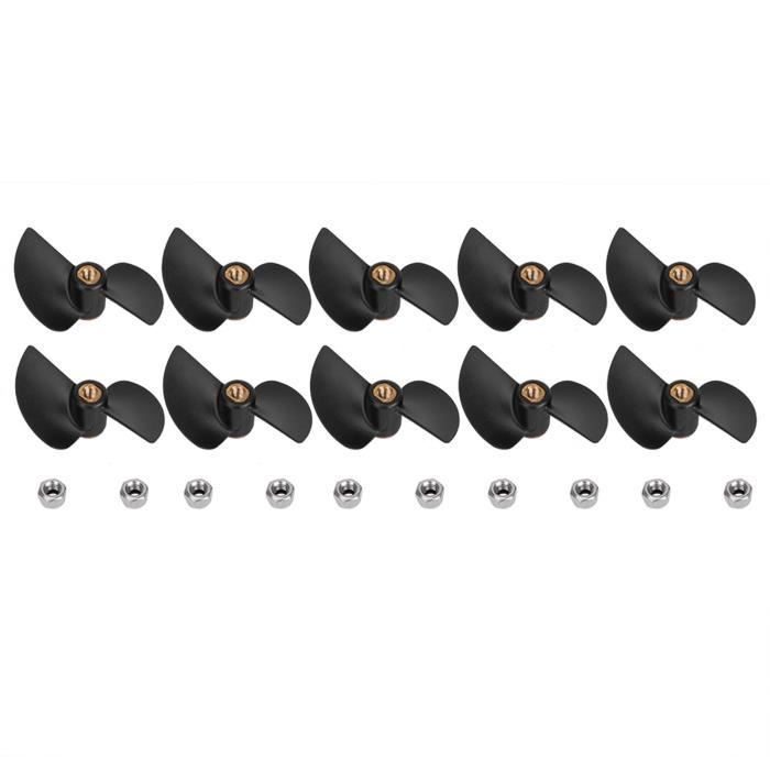 Lot De 10 Hélices De Rechange Pour Bateau RC FT009 – Plastique/métal – Amélioration De La Maniabilité Et Remplacement Direct