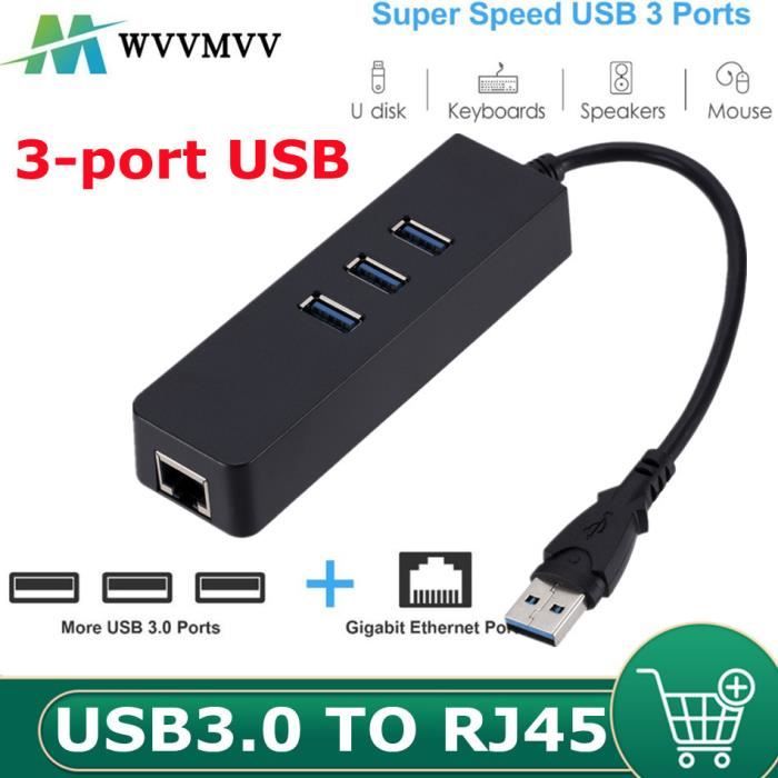 Lot De 4 Adaptateurs USB Femelle Vers RJ45 Mâle - Convertisseur Ethernet Pour Connexions Spécifiques | Nécessite Commutateur PoE
