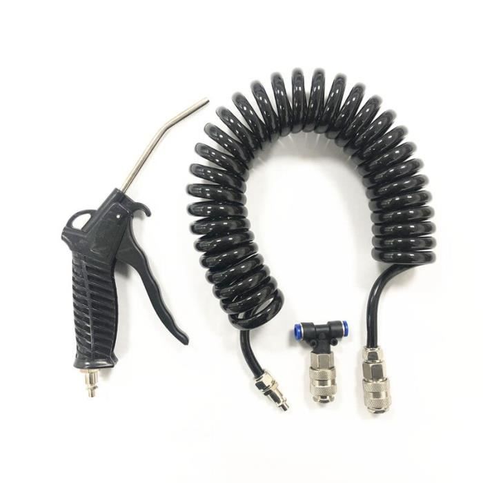 Kit De Nettoyage Voiture – Tuyau Rotatif Pour Soufflage Air Intérieur, Accès Aux Coins Difficiles