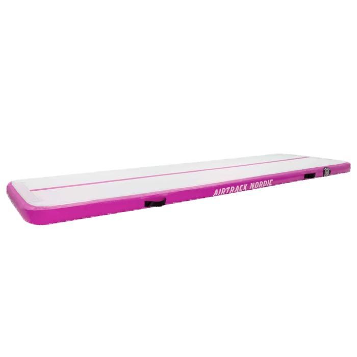Tapis De Gymnastique Gonflable (Airtrack) Nordic Deluxe - Épaisseur 20 Cm - Pour Gym, Yoga, Acrobatie - Pompe Électrique Incluse