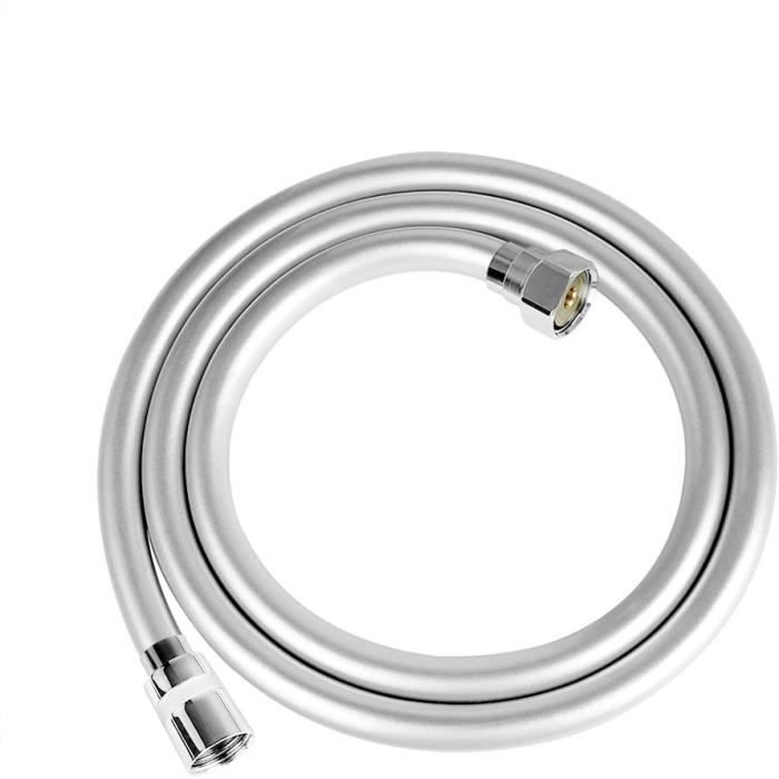 Flexible De Douche Nickel Brossé – 1,5 Mètre – Neuf Sous Emballage (marque DLL)