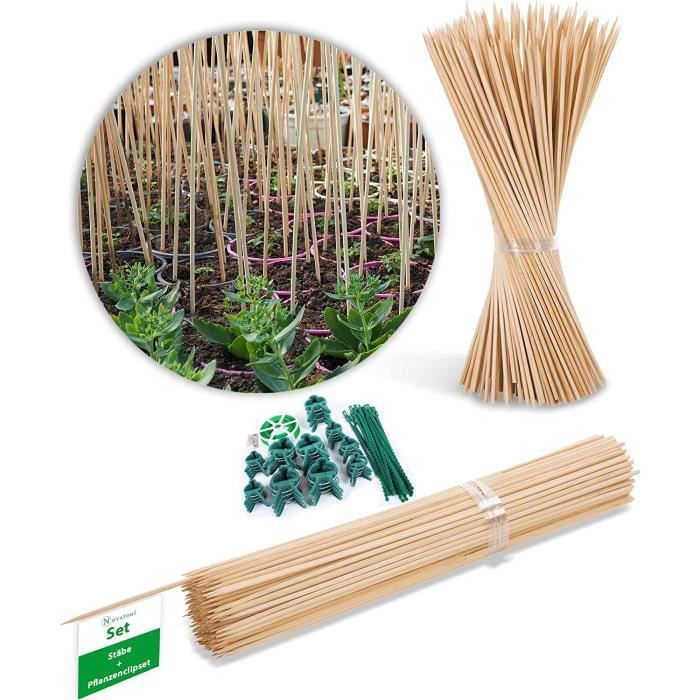Novatool Lot de 200 bâtons de gravier en bambou pour orchidées, 40