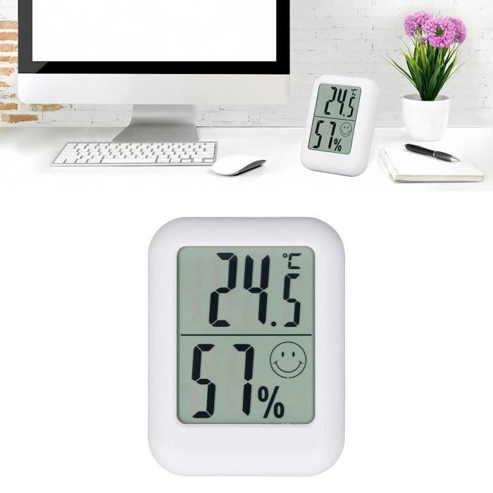 Acheter Thermomètre d'intérieur Mini capteur de température LCD numérique thermomètre  d'humidité thermomètre d'ambiance jauge d'hygromètre