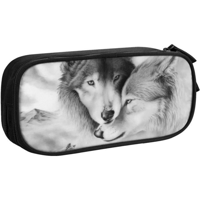 Étui À Crayons Trousse À Crayons En Toile À Trois Couches De Grande