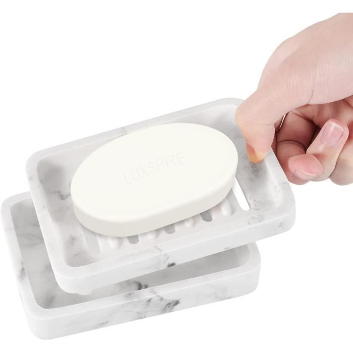 Porte-Savon En Silicone KAPSING - Support Antidérapant Avec Drain, Design Ovale Pour Salle De Bain Et Cuisine