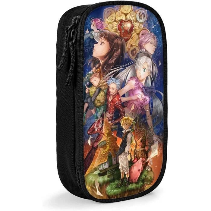 My Hero Academia Anime Trousse À Crayons Double Fermeture Éclair Grande Capacité Trousse À