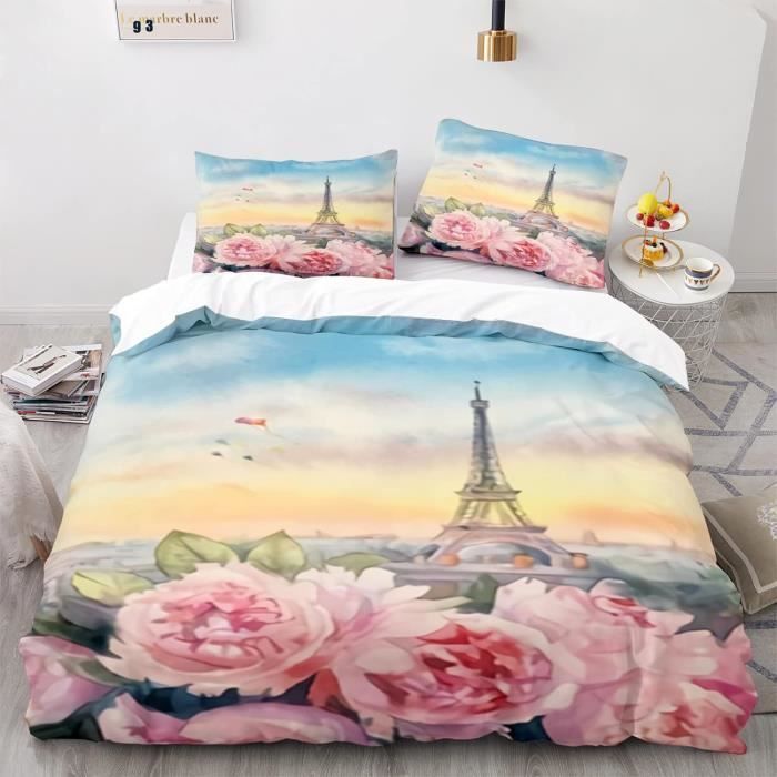 Housse De Couette Licorne 140x200 Pour Fille - Microfibre Douce, Motif Afro Princesse, Sans Couette