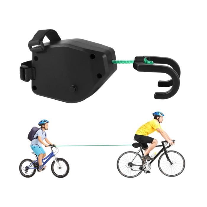 Corde De Remorquage Pour Vélo – Rétractable 2,5 M, Charge 225 Kg, ABS + Nylon, Fixation Sous Selle, Compatible VTT/VAE/Enfant, Pour Sorties Famille