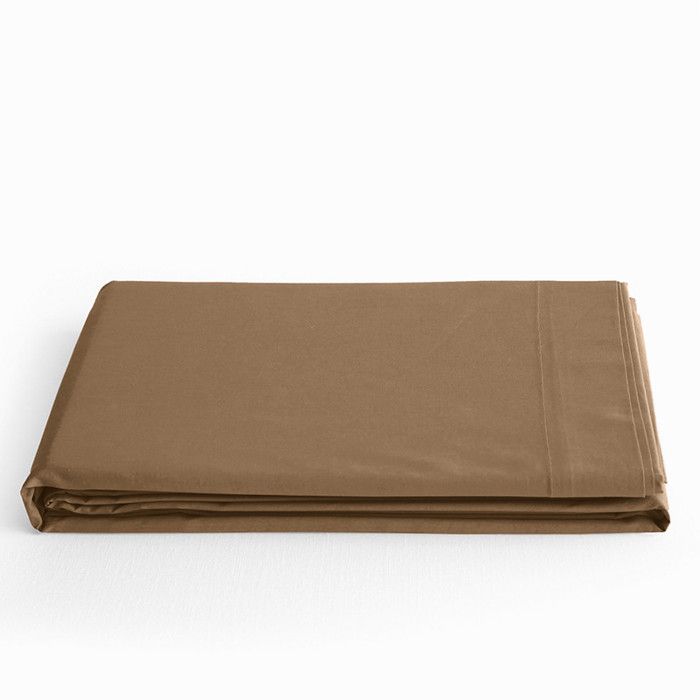 Drap plat Prémium pour lit 1 place & 2 places - 240x300 - Prémium Taupe