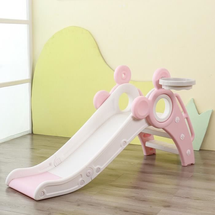 Toboggan pliant enfant Jouet Extérieur Intérieur Toboggan 3 Marches