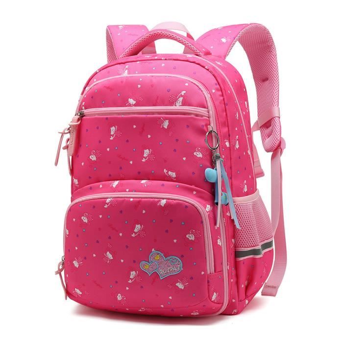 Sac ?� Dos Scolaire Primaire Cartable Scolaire Maternelle Enfant Rouge - Solution Cadeaux Enfant 