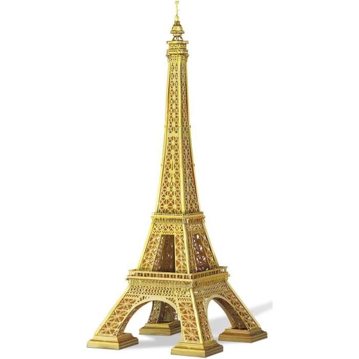Puzzle 3D en Metal pour Adulte Tour Eiffel 22cm Maquette Metal Model Kit Maquette Métal