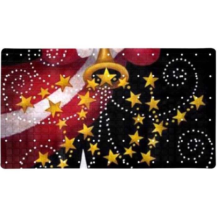 Tapis De Noël 3D Père Noël 140x140 Cm - Dessin Illusion Optique, Peluche Douce, Antidérapant, Déco Salon Fêtes - 2