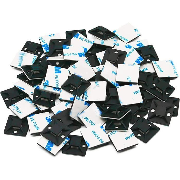 Thomas & Betts MPNY 1000 9 C   100 x Embases de montage adhésive 19x19mm