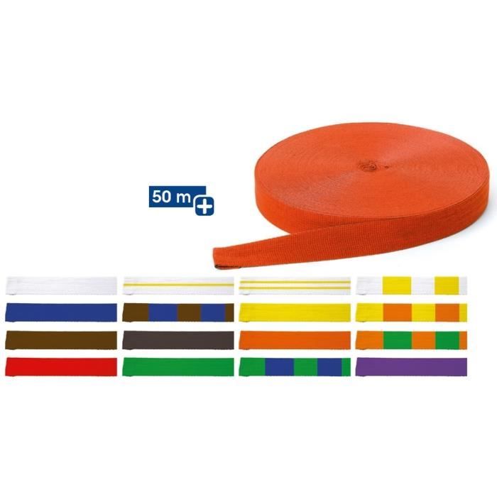 Ceinture de judo Tremblay blanc adulte 100% coton rouleau