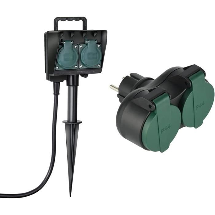 Piquet De Jardin Avec 4 Prises 16A 250V – IP44, étanche, Pour L'extérieur, Bonne Affaire