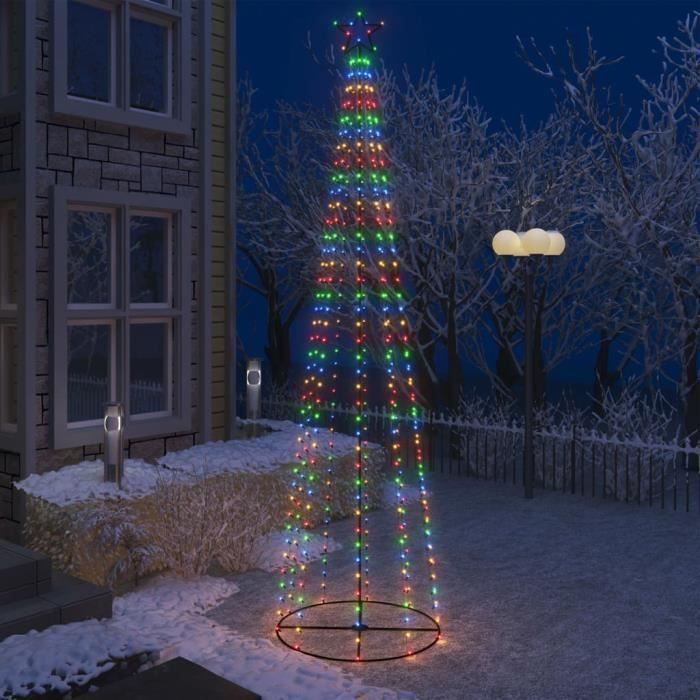 Sapin De Noel Decore Fetes Arbre De Noel Artificiel Cone 400 Led Colorees 100x360 Cm Achat Vente Sapin Arbre De Noel Soldes Sur Cdiscount Des Le 20 Janvier Cdiscount