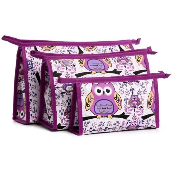 YOYEAH Lot 10 Trousse Maquillage Toile Noire Fermeture Éclair 21x12 Cm – DIY & Voyage