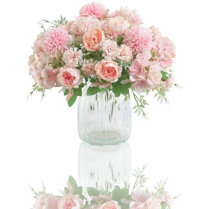 Fleurs Artificielles Pivoines Hortensias En Soie Bouquet De Fleurs fleurs-artificielles-pivoines-hortensias-en-soie-bouquet-de-fleurs