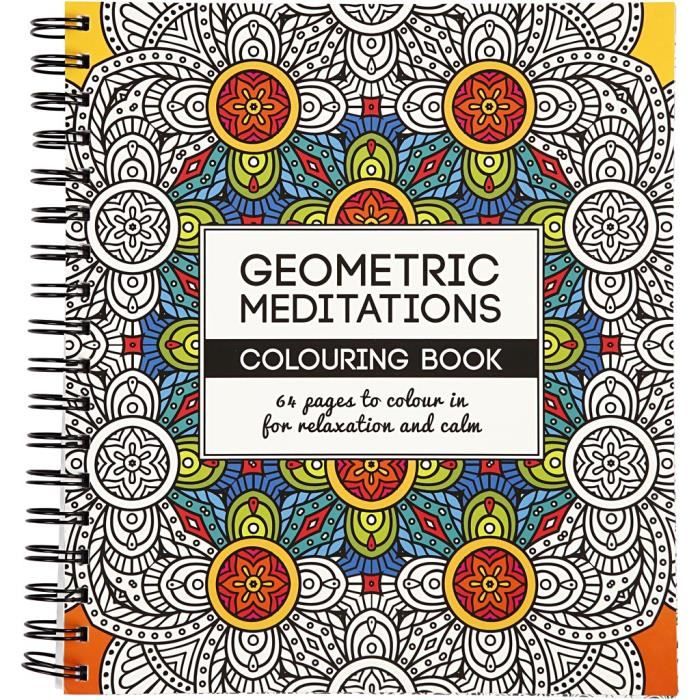 Livre de coloriage anti-stress avec reliure en spirales er pages perforées  épaisses (140g). réf 19264 - Cdiscount Beaux-Arts et Loisirs créatifs