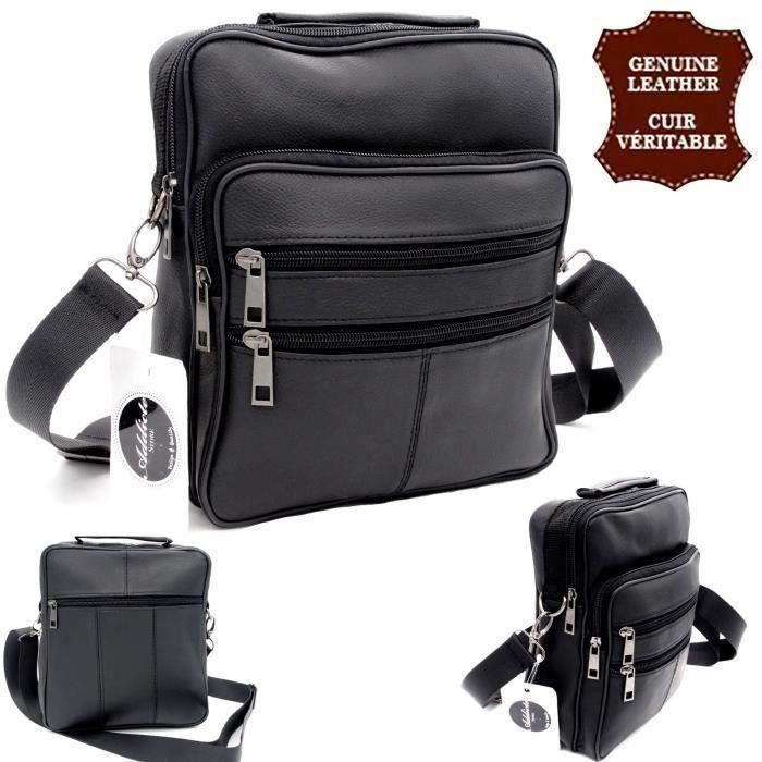 Sac bandoulièreSac à bandoulière en cuir de vache pour homme sacoche de qualité originale