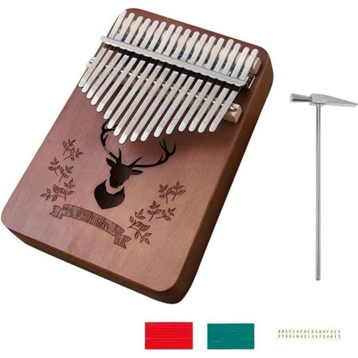 kalimba 17 clés instrument de musique avec accessoires cadeau idéal pour les débutants 06