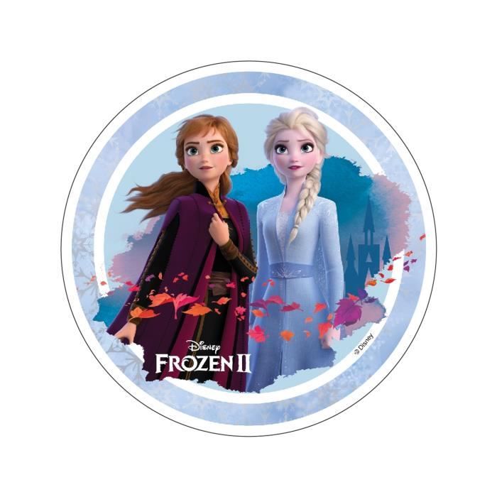 Disque En Azyme La Reine Des Neiges 2 Anna Et Elsa 21 Cm Multicolore Cdiscount Maison