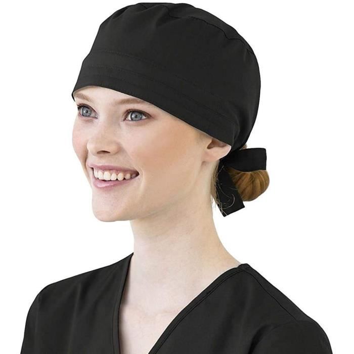 1pc Cap Impression Chapeau d'infirmière en coton réglable pour femme TOQUE  - CHARLOTTE - Cdiscount Maison