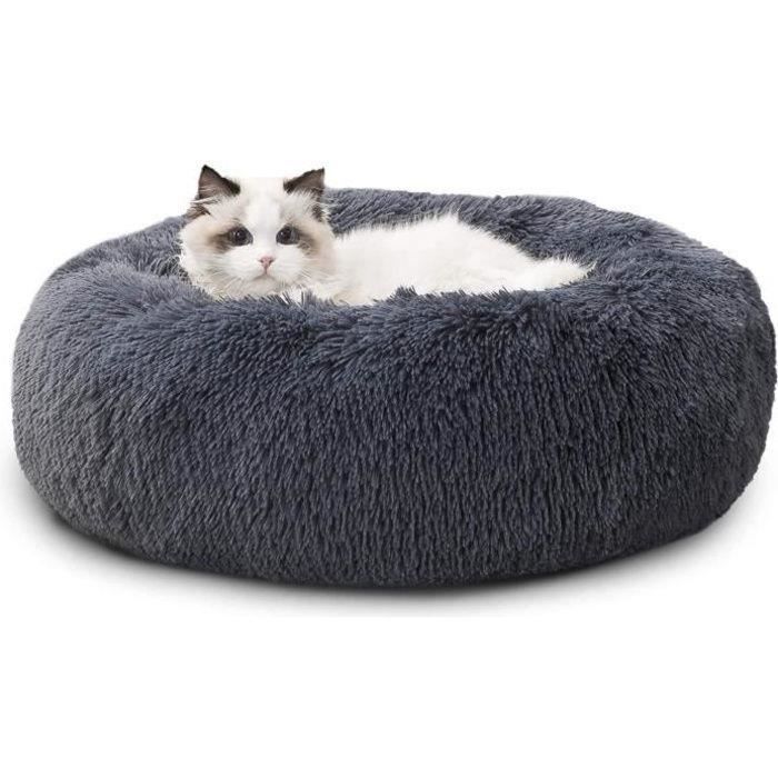 Comparer les prix de Panier pour ChatChien Lit Pour Chat Canap Ultra Doux Chaud - Gris fonc- 50 cm