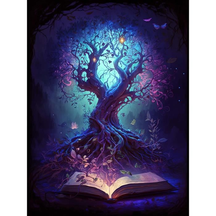 MOMAKA 5D Diamond Painting Kits Visage Soleil Lune, Diamant Peinture Kits Point De Croix Broderie Fleur, Kits Diamant Arts Craft Cross Embroidery Pour La Décoration Murale à Domicile 30x40cm