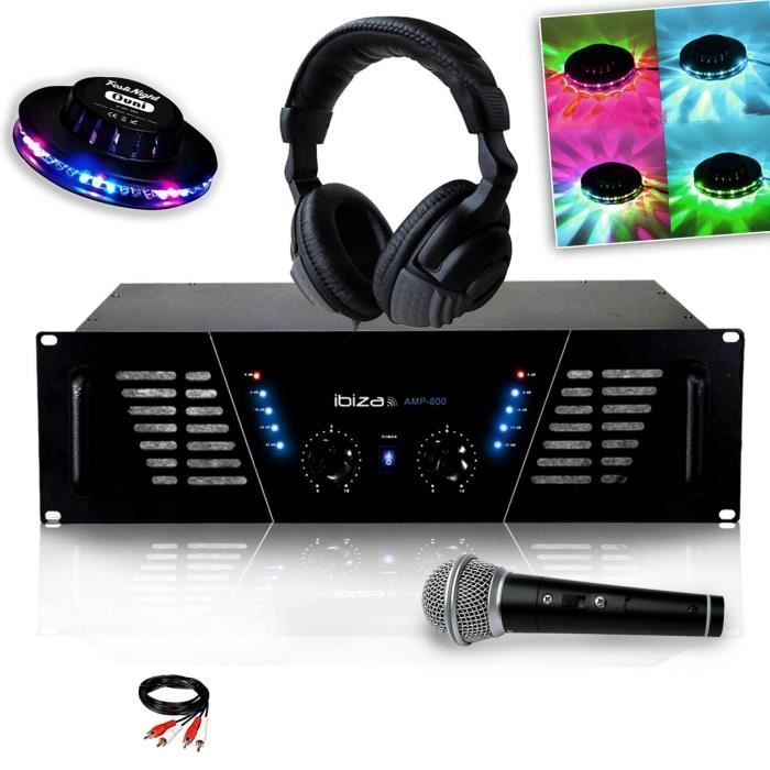 Amplificateur de Sono AMP300-MKII 2 x 240W - Ibiza Sound | Manutan