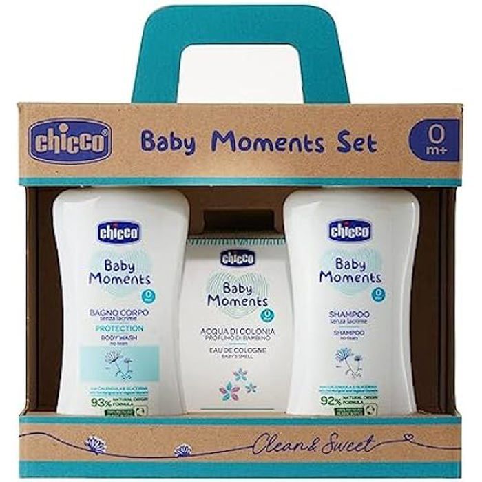 Chicco Coffret Bottines Bébé - Chaussons Taille Unique 100% Coton - Idée Cadeau Nouveau-Né - Made In Italy