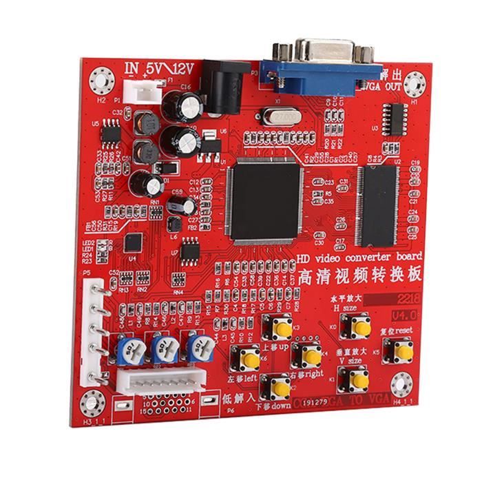 Cga Rgbs Dioche Carte convertisseur de jeu Carte de conversion de jeux vidéo ...