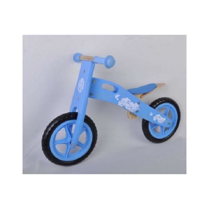 Draisienne Enfant Fille en Bois Disney 12 Pouces Blanc et