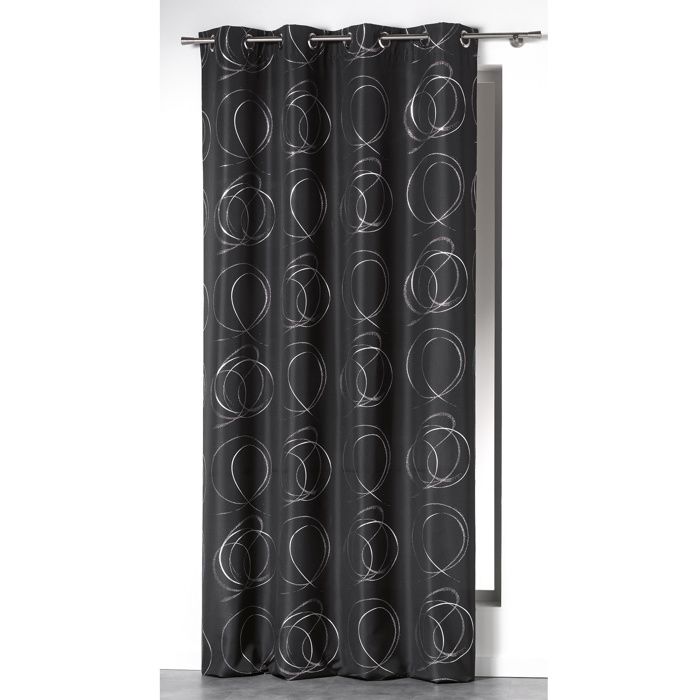 Rideau 140 X H260 Cm Bully Anthracite Cdiscount Maison