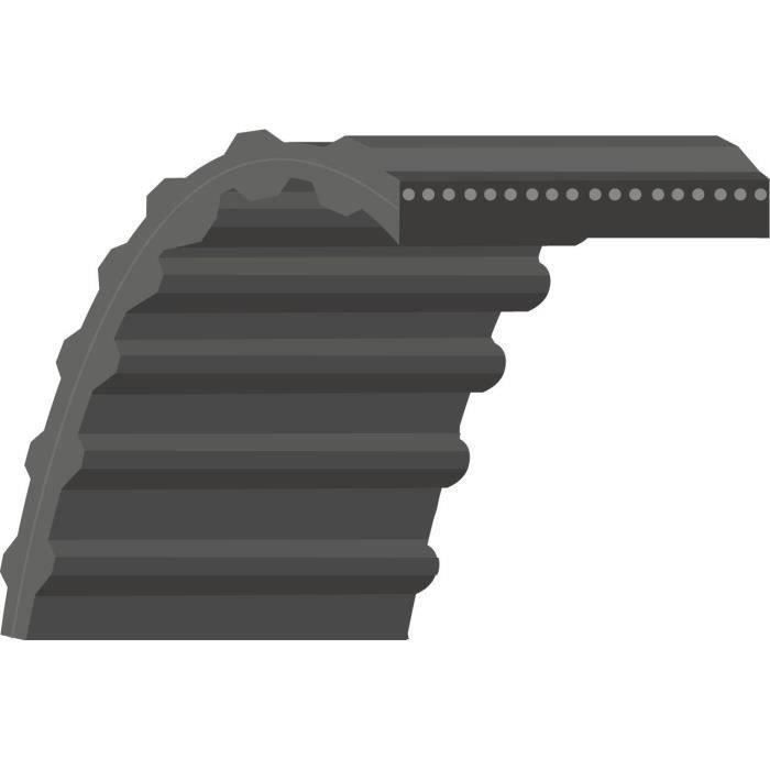 Courroie crantée double denture 5/8 L: 661/2 adaptable JOHN DEERE pour machines X300 et X304 avec ca